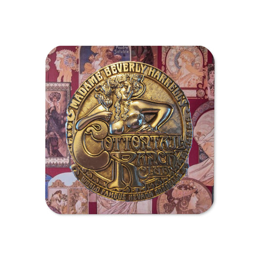 Cottontail Ranch Brass Logo Print Coasters